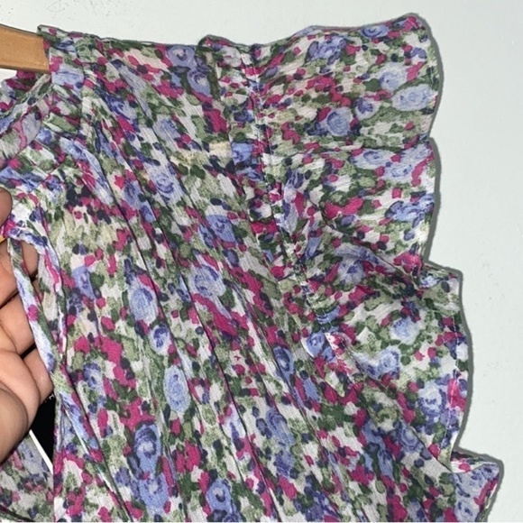 Ralph Lauren dress floral capped ruffled midi size 8 NEW - Picture 11 of 15